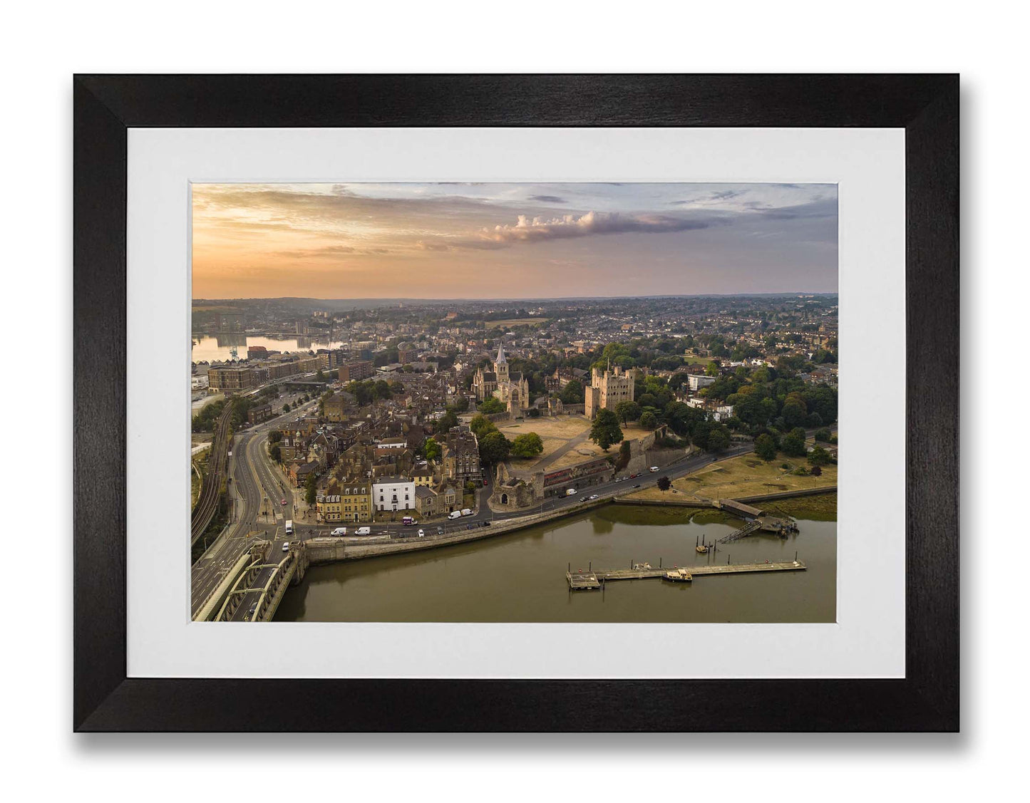 Dawn over the Old Town of Rochester