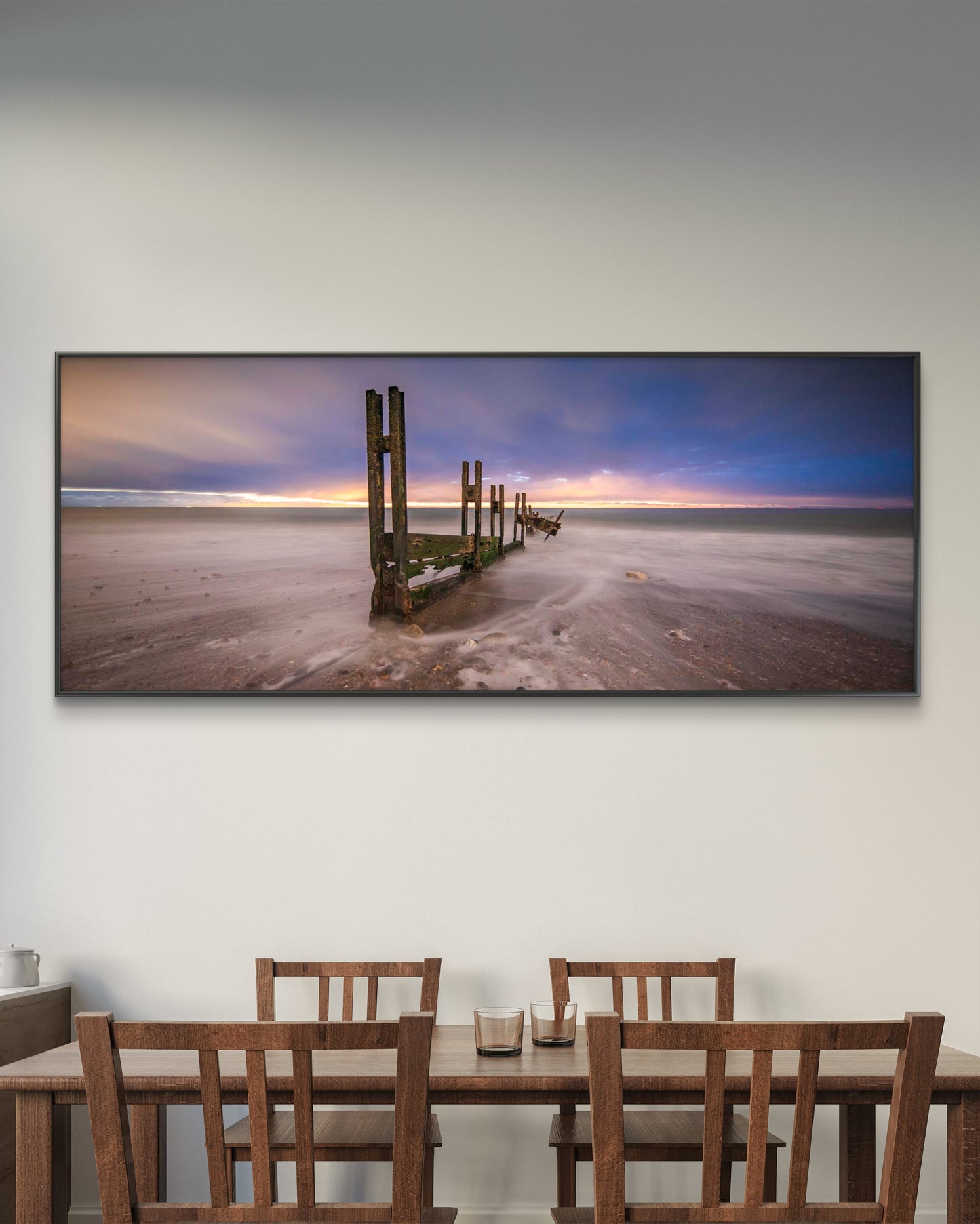 Sea Groyne on The Warren Panorama
