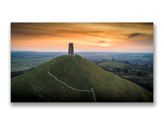 Sunset at Glastonbury Tor, Somerset