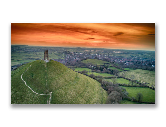 Sunset at Glastonbury Tor, Somerset Mk.2