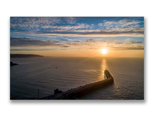 Sunrise and the Harbour Arm, Folkestone