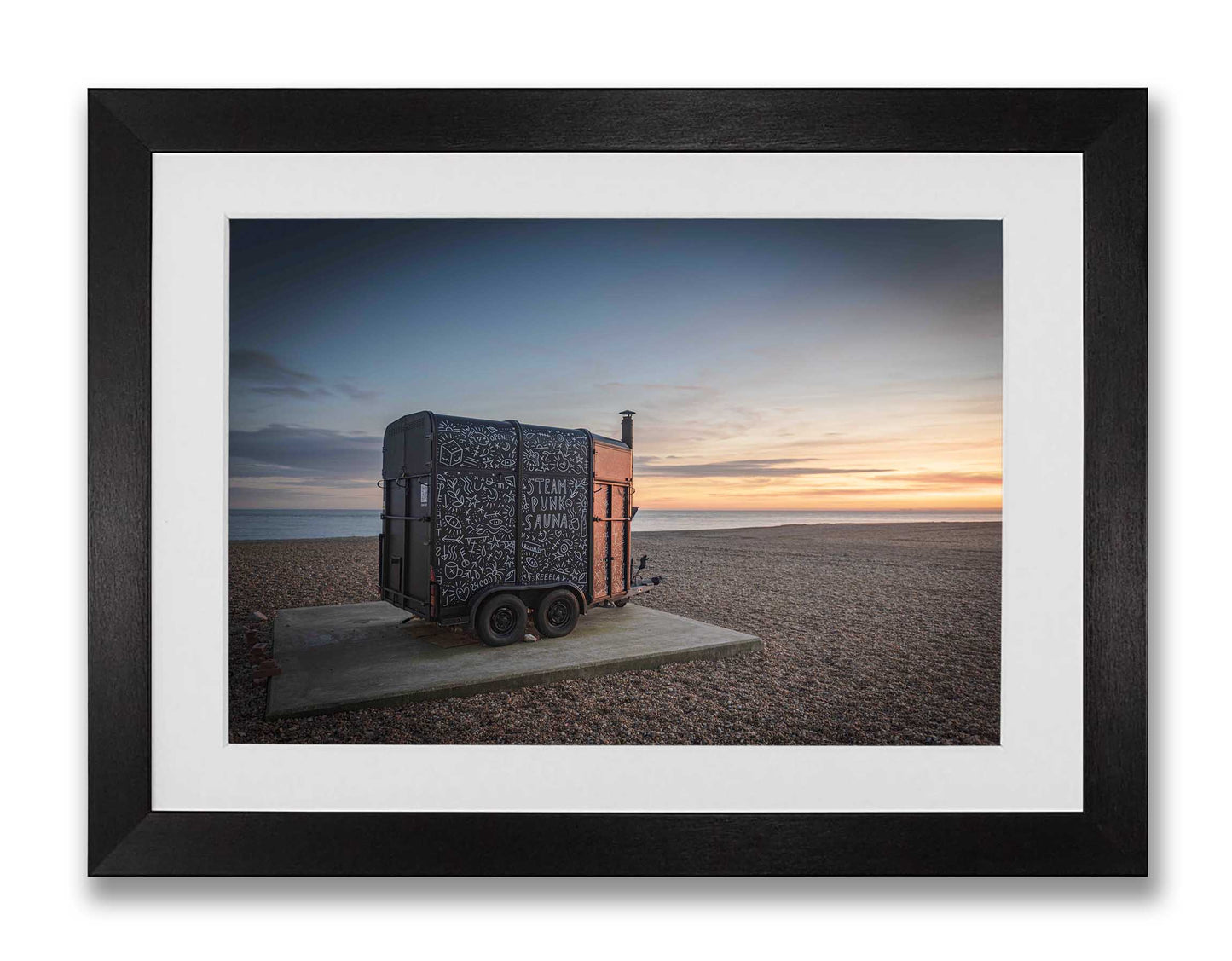 Steam Punk Sauna at Dusk, Folkestone