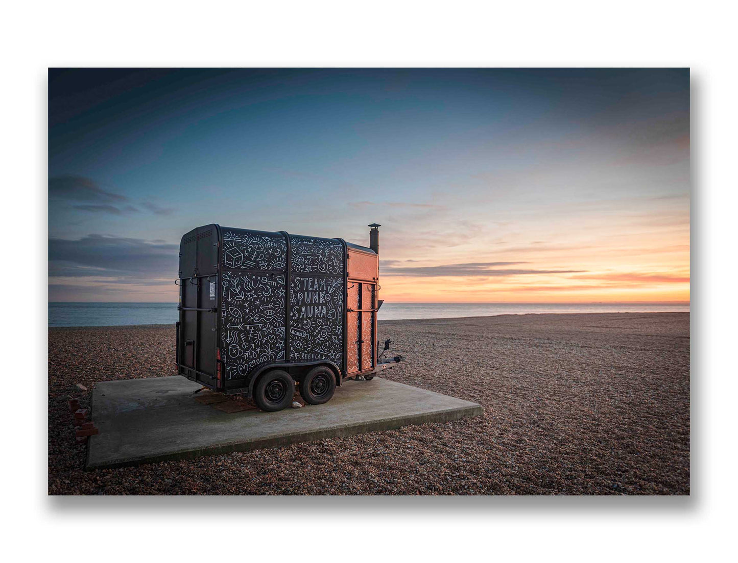 Steam Punk Sauna at Dusk, Folkestone