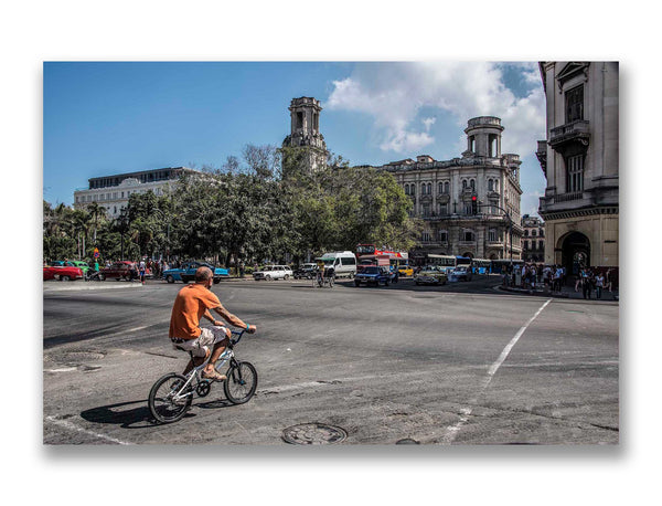 Man on Bicycle, Havana, Cuba