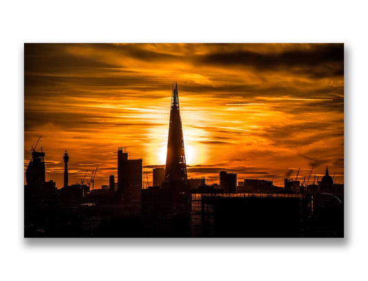 Sunset over London