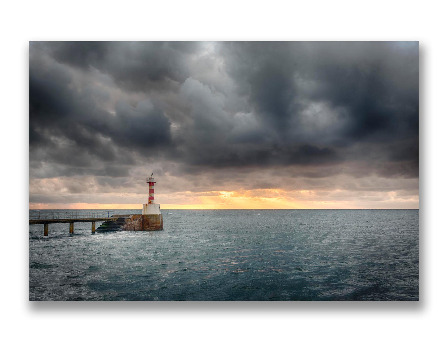 Amble South Pier Lighthouse at Dawn, Mk.1