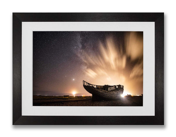 Shipwreck and the Milky Way Glow, Dungeness