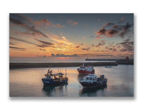 Fishing Boats at Dawn in Folkestone Harbour, Mk.2