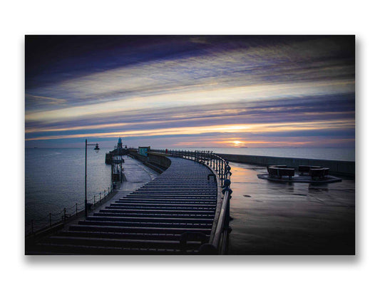 Sunrise on the Harbour Arm, Folkestone