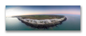 An Aerial View of The White Cliffs of Dover
