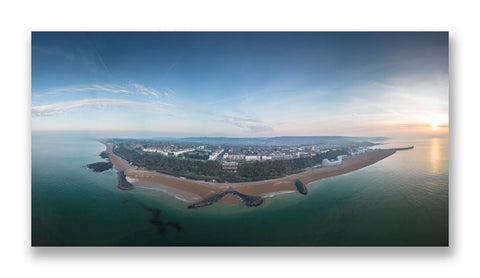 An Aerial View of Folkestone and Mermaid Beach
