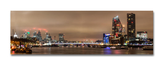 London Skyline Panorama in 22x9" Mount