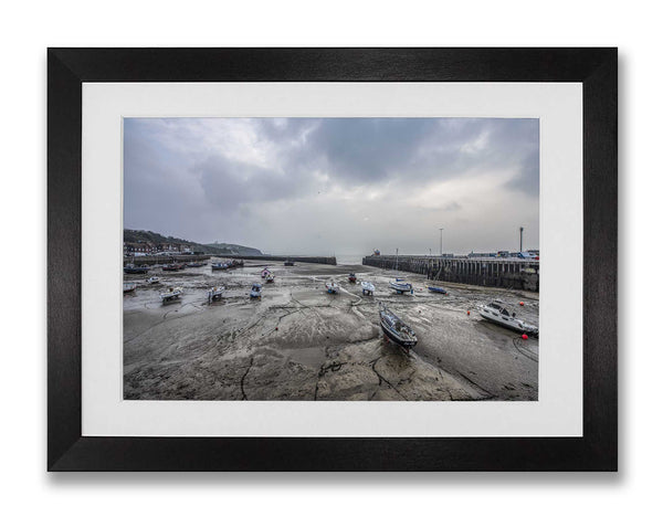 Folkestone Harbour at Low Tide