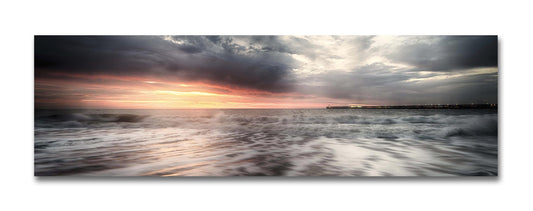 Stormy Sunrise Panorama in 22x9" Mount