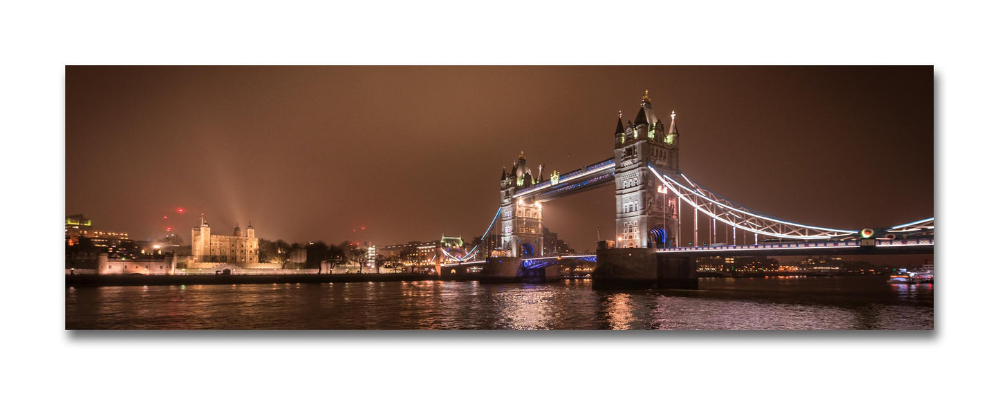 Tower Bridge Panorama in 22x9" Mount