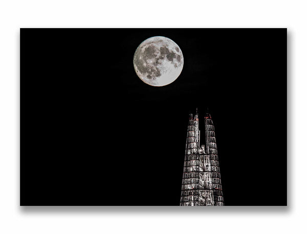 Full moon and the Shard