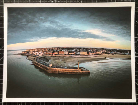 Studio Sale - Margate Harbour from the Air - 16x12" Unmounted